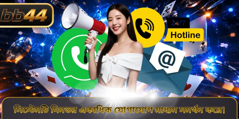 সিস্টেমটি দিনভর একাধিক যোগাযোগ মাধ্যম সমর্থন করে।